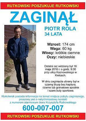 Gdzie jest Piotr Rola? Rutkowski poszukuje zaginionego. Szczegóły zaginięcia na konferencji w Kielcach